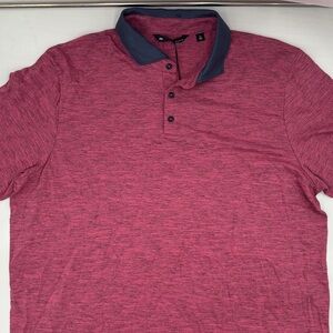 TravisMathew Common Interest Golf Polo in Rose Wine